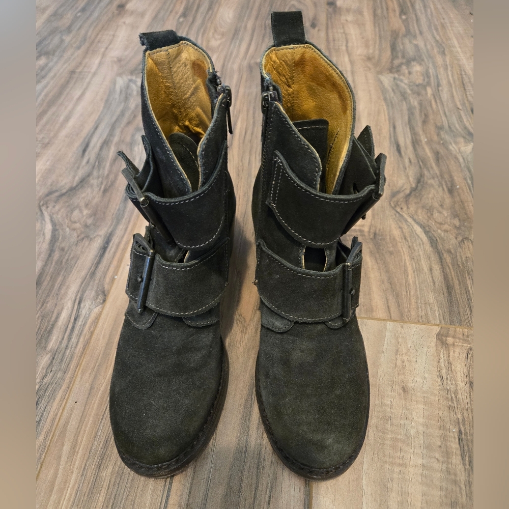 Frye Sabrina Buckle Boots